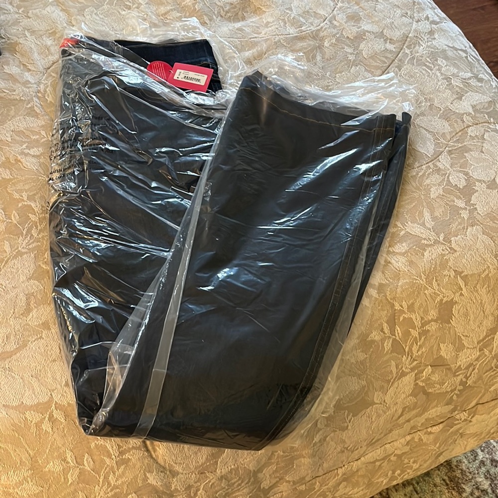 Spanx flare dark wash jeggings